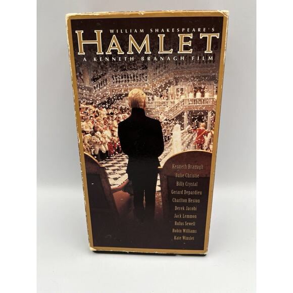 Hamlet VHS 2 Tape Shakespeare New Kate Winslet Billy Crystal Robin Williams - Picture 6 of 6